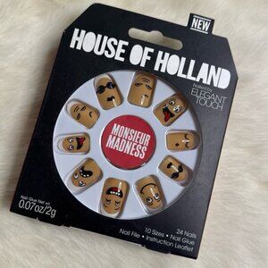 House of Holland x Elegant Touch Monsieur Madness Press On Nails 24pc